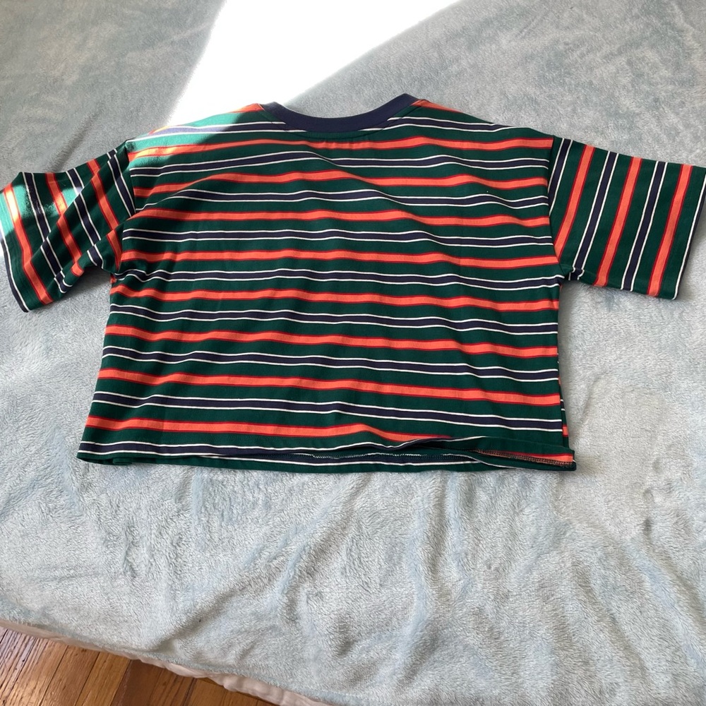 Striped Cropped Tee - Picture 3 of 3